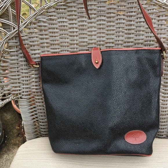 Mulberry Bags Mulberry Co Made In England Pebble Black Tan Trim